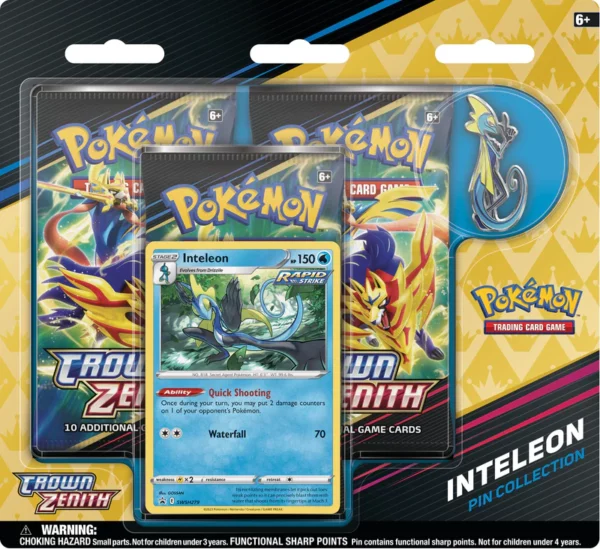 Pokémon TCG: Crown Zenith Pin Collection – Inteleon