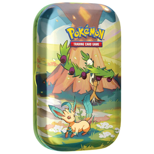 Pokémon Vibrant Paldea Mini Tin Arboliva & Leafeon Inglés